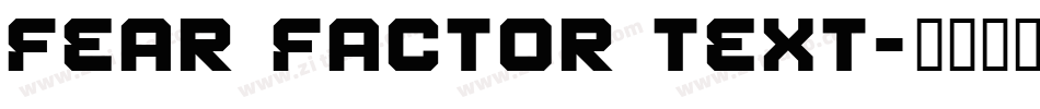 Fear Factor Text字体转换